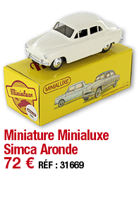 Miniature Minialuxe Simca Aronde   72   RÉF : 31669