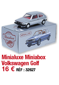 Minialuxe Miniabox Volkswagen Golf   16   RÉF : 32627