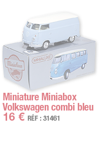 Miniature Miniabox Volkswagen combi bleu   16   RÉF : 31461
