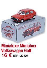 Minialuxe Miniabox Volkswagen Golf   16   RÉF : 32626