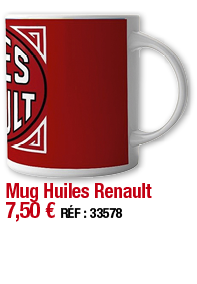 Mug Huiles Renault     7,50   RÉF : 33578