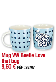 Mug VW Beetle Love that bug     9,60   RÉF : 28707