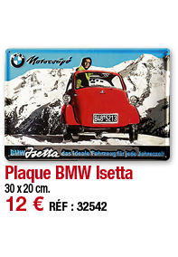 Plaque BMW Isetta   30 x 20 cm  12   RÉF : 32542
