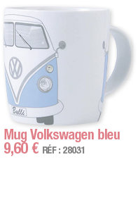 Mug Volkswagen bleu     9,60   RÉF : 28031