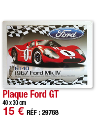Plaque Ford GT   40 x 30 cm 15   RÉF : 29768