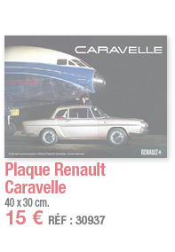 Plaque Renault Caravelle   40 x 30 cm  15   RÉF : 30937