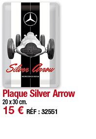 Plaque Silver Arrow   20 x 30 cm  15   RÉF : 32551