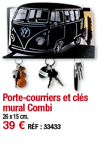 Porte-courriers et clés mural Combi   26 x 15 cm  39   RÉF : 33433