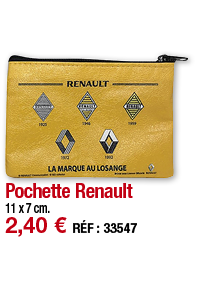 Pochette Renault   11 x 7 cm  2,40   RÉF : 33547