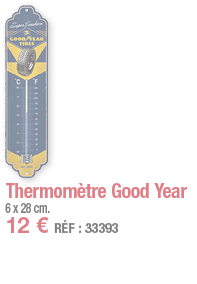 Thermomètre Good Year   6 x 28 cm  12   RÉF : 33393
