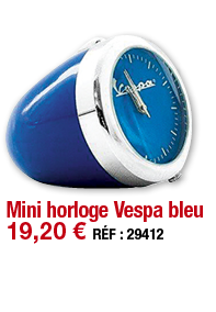 Mini horloge Vespa bleu   19,20   RÉF : 29412