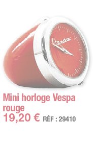 Mini horloge Vespa rouge   19,20   RÉF : 29410