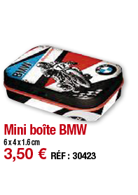 Mini boîte BMW   6 x 4 x 1 6 cm 3,50   RÉF : 30423