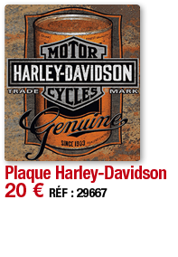 Plaque Harley-Davidson   20   RÉF : 29667