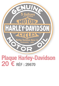 Plaque Harley-Davidson   20   RÉF : 29670