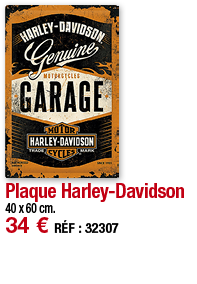 Plaque Harley-Davidson   40 x 60 cm  34   RÉF : 32307