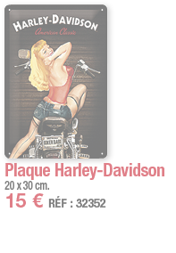 Plaque Harley-Davidson   20 x 30 cm  15   RÉF : 32352