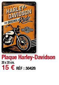 Plaque Harley-Davidson   20 x 30 cm  15   RÉF : 30428