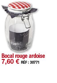 Bocal rouge ardoise   7,60   RÉF : 30771