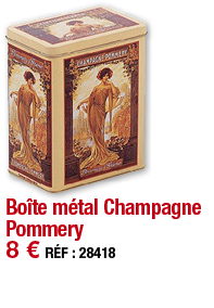 Boîte métal Champagne Pommery   8   RÉF : 28418