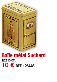 Boîte métal Suchard   12 x 15 cm  10   RÉF : 26448