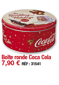 Boîte ronde Coca Cola   7,90   RÉF : 31541
