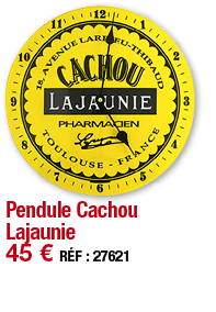 Pendule Cachou Lajaunie     45   RÉF : 27621
