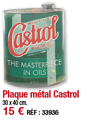 Plaque métal Castrol     30 x 40 cm  15   RÉF : 33936